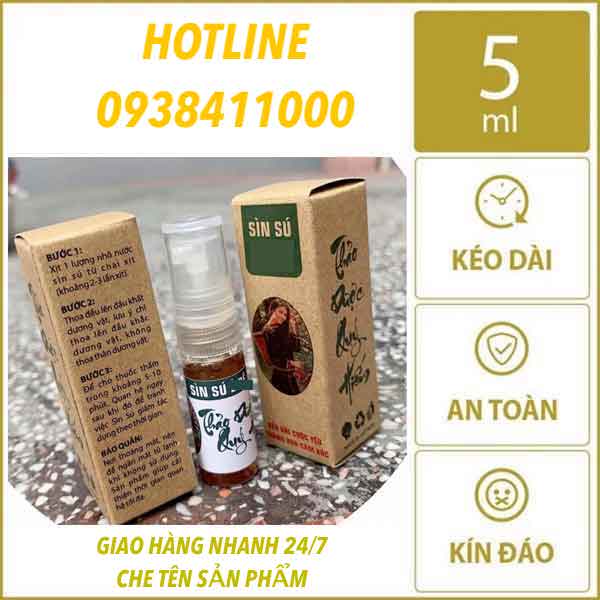  Review Sìn sú dân tộc Ê Đê chính hãng dạng xịt kéo dài thời gian quan hệ chai nhỏ 5ml giá rẻ