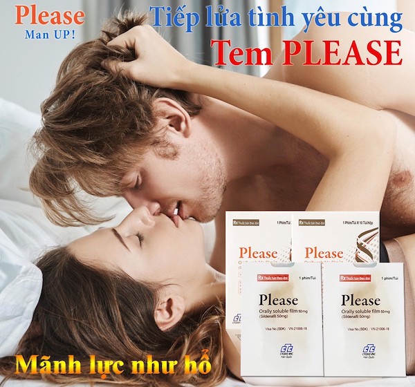  Bán Tem ngậm Please Orally Soluble Film 100mg của Hàn Quốc miếng ngậm sinh lý chính hãng