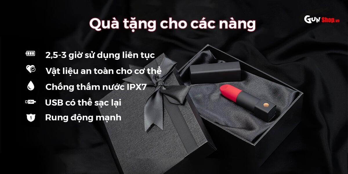  Mua Trứng rung hình thỏi son Lovense Exomoon mini nhỏ gọn điều khiển qua app có tốt không?