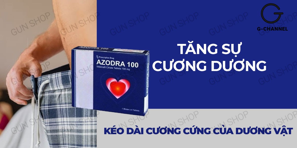  So sánh Azodra 50mg viên uống hỗ trợ cương dương kéo dài thời gian tăng cường sinh lý - Hộp 4 viên giá tốt