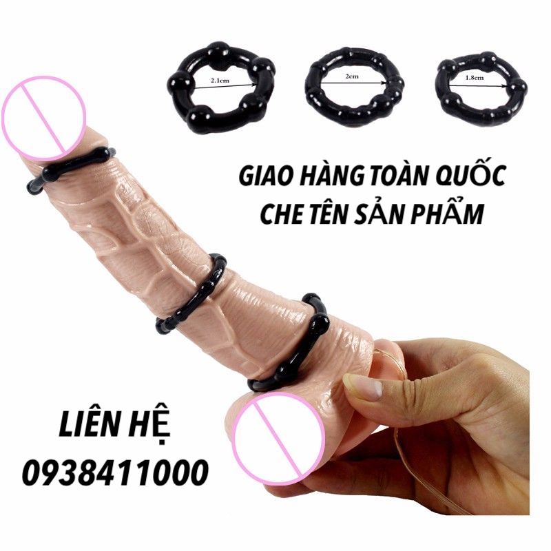  Shop bán Bộ 3 vòng Titan tình yêu đeo dương vật chống xuất tinh sớm chất liệu silicon y tế giá rẻ