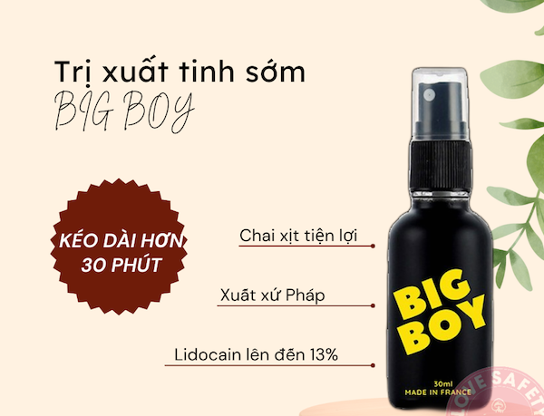  Kho sỉ Chai Xịt Big Boy 30ml kéo dài thời gian chống xuất tinh sớm tốt nhất